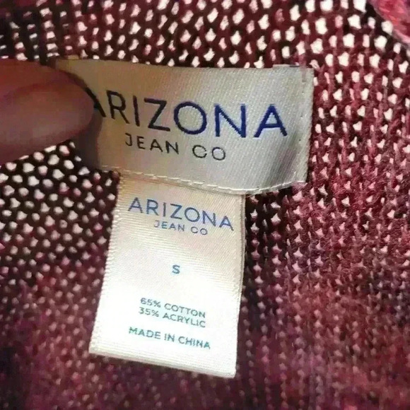 Red cropped knitted sweater by Arizona Jean  co size small. - Picture 6 of 6